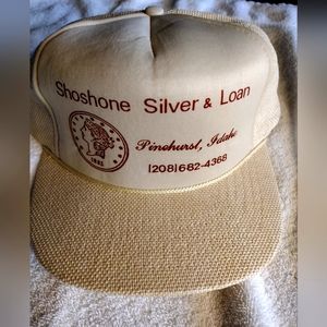 Shoshone Silver and Loan vintage trucker hat